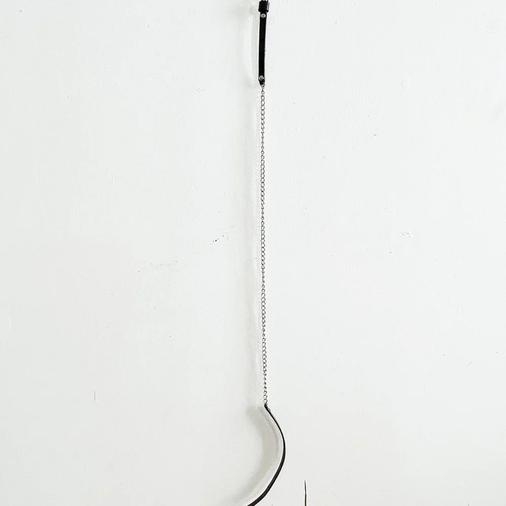 VINTAGE LEATHER AND CHAIN BELT - Picture 6 of 6